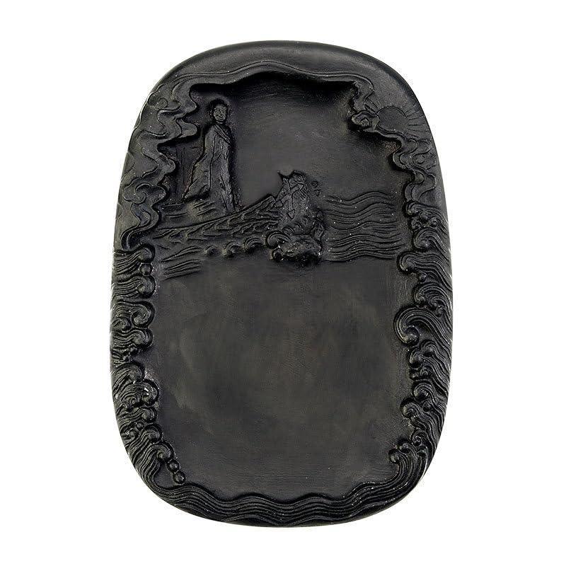 Amazon | 硯 すずり 硯石 澄泥硯 中国四大名硯の一つ 墨池 天然原石